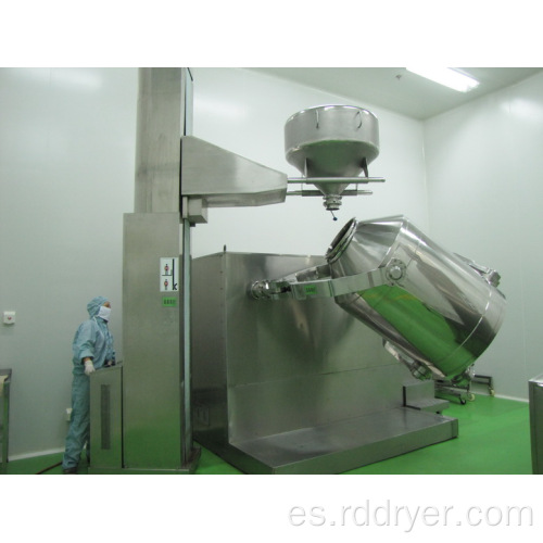 Máquina mezcladora para equipos farmacéuticos en polvo